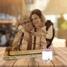 Estatuilla personalizada en madera | Recuerdo artesanal con grabado