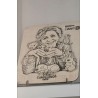Cuadro retrato personalizado en madera Cuadrado | Arte único en madera natural