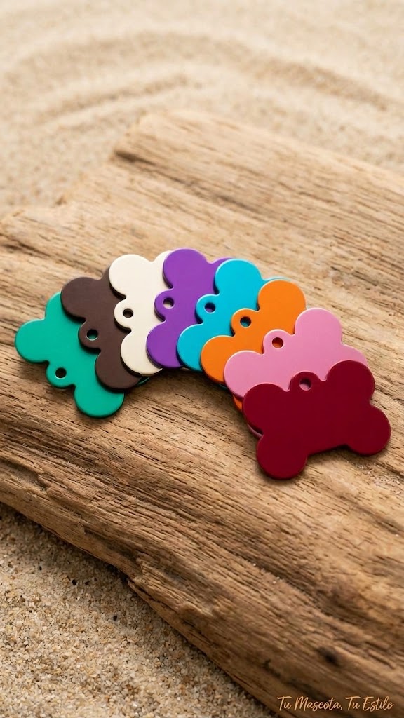 Chapa Identificativa de Hueso para Perros y Gatos Personalizada - Imagen 2